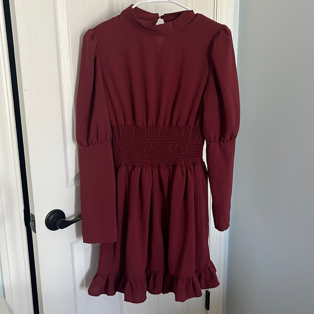 Shein Burgundy Dress